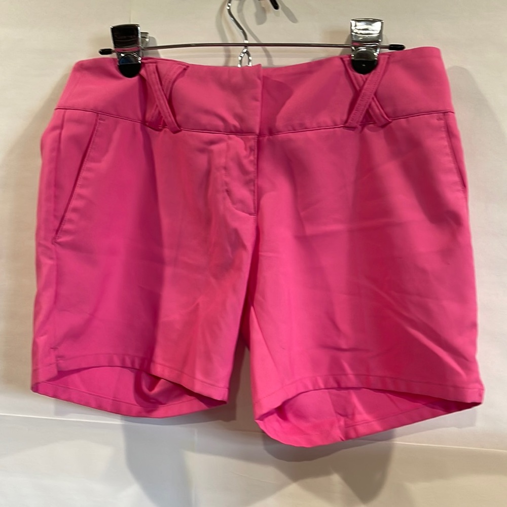 Adidas Womens Climalite pink shorts 5 inch inseam